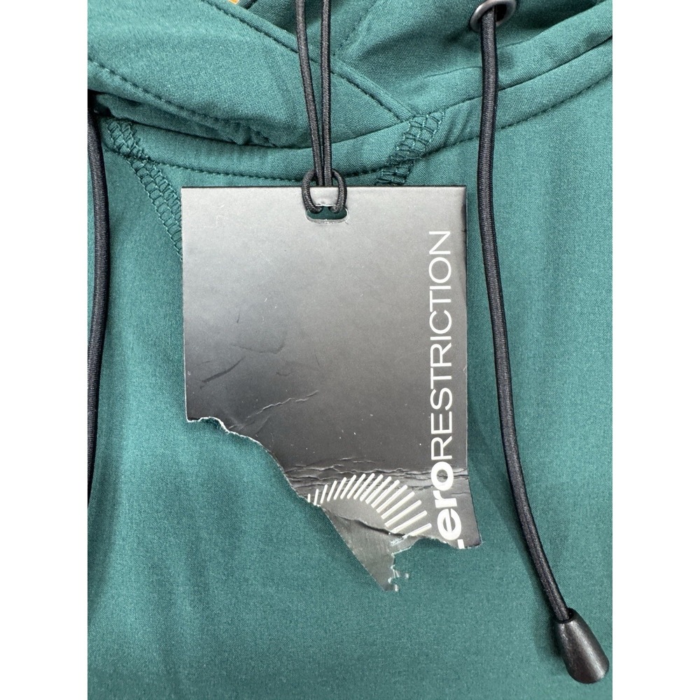 Zero Restriction Tyson Hoodie Blaze Orange Green‎ Performance Golf Men's L NWT - Picture 4 of 7